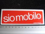 sticker sio mobilo logo made in holland, Verzenden, Zo goed als nieuw, Merk