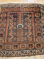 Vintage handgeknoopt perzisch tapijt beloutch 80x76, 50 tot 100 cm, Overige kleuren, Gebruikt, Ophalen of Verzenden