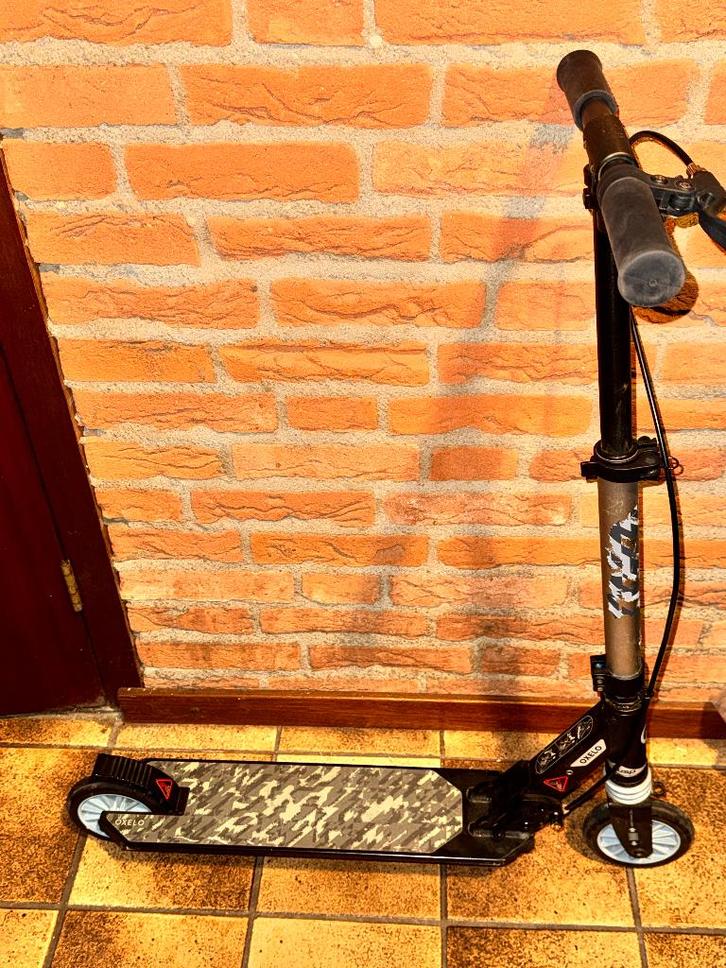Opvouwbare OV step merk Oxelo met handrem (tot 100kg), Fietsen en Brommers, Steps, Gebruikt, Gewone step, Ophalen