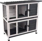 Flamingo konijnenhok combi 1 rustic - 100x50x102cm, Dieren en Toebehoren, Knaagdieren en Konijnen | Hokken en Kooien, Ophalen of Verzenden