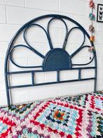 Rotan bedhoofd rotan bed achterwand vintage bed rotan, Huis en Inrichting, Slaapkamer | Bedden, Ophalen, Gebruikt