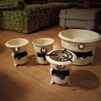 Vier emaille Beccon petroleumstellen, Ophalen of Verzenden