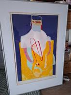 Jacqueline van Rosmalen Grote Zeefdruk ingelijst achter glas, Antiek en Kunst, Kunst | Litho's en Zeefdrukken, Ophalen
