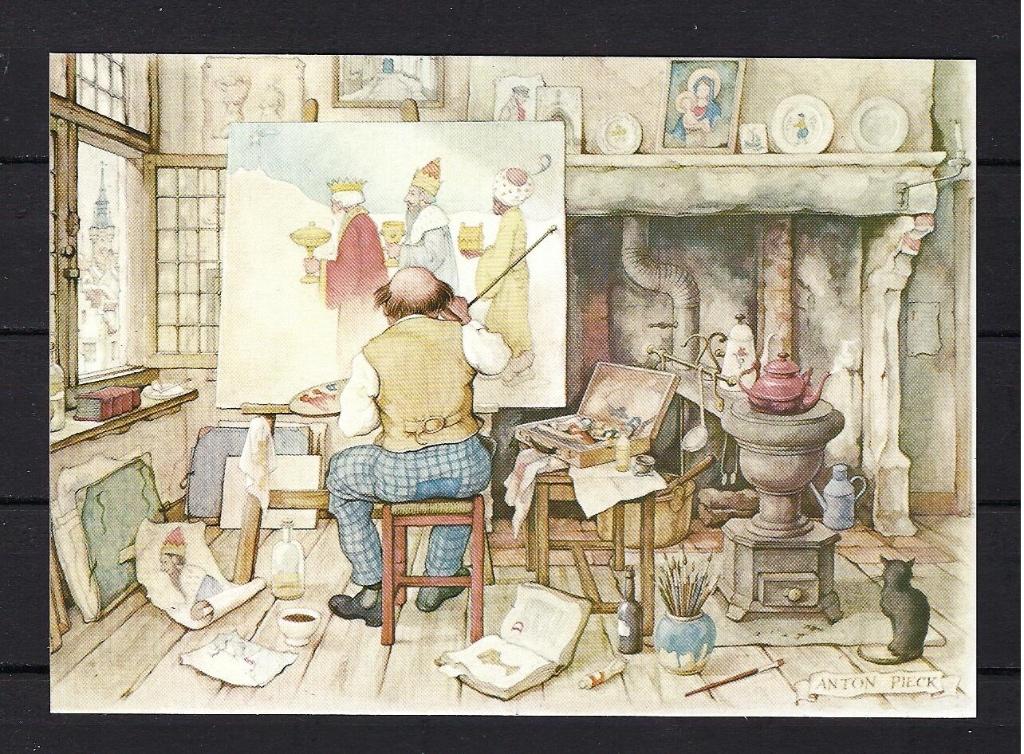 3 Anton Pieck, Ophalen of Verzenden, 1980 tot heden, Ongelopen, Overige thema's