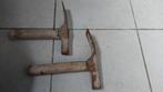 Twee vintage stratenmaker metselaars hamers, Doe-het-zelf en Verbouw, Gereedschap | Handgereedschap, Ophalen of Verzenden