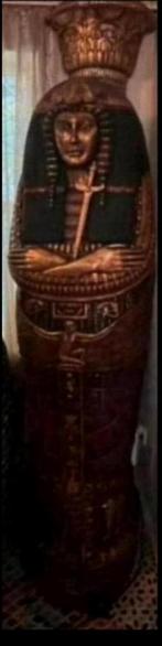 Prachtige  Unieke Egyptische Sarcofaag Kast 1m95cm hoog, Ophalen of Verzenden