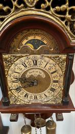 Antieke Wandklok met Maanfase, Antiek en Kunst, Ophalen of Verzenden