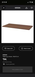 IKEA Idåsen bureau 140x70 met frame, Ophalen, Gebruikt