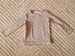 Beige panterprint shirtje maat 110/116, Ophalen of Verzenden, Zo goed als nieuw, Meisje, Shirt of Longsleeve