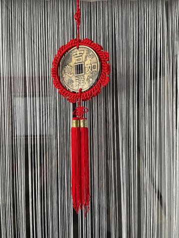Chinese geluksmunt hanger – 49 cm –  rijkdom & voorspoed. beschikbaar voor biedingen