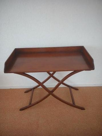 Buttlertray. Sidetable. Klaptafel. 19e eeuw prima staat. beschikbaar voor biedingen