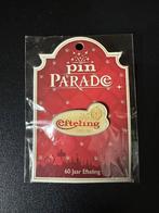 Efteling pin 60 jarig bestaan op orgineel kaartje, Ophalen of Verzenden, Nieuw, Button of Speldje