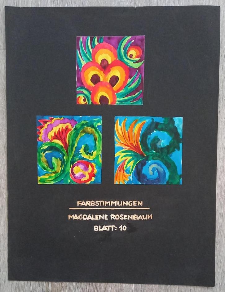 19 bladen met tekeningen door Magdalene Rosenbaum, Antiek en Kunst, Kunst | Tekeningen en Foto's, Ophalen of Verzenden