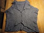 Grijs poncho vest maat L, Ophalen of Verzenden, Gedragen, Maat 38/40 (M), Grijs