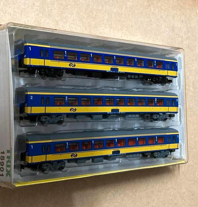 Minitrix 15908 ICR Rijtuigen NS - Nieuwstaat!, Hobby en Vrije tijd, Modeltreinen | N-Spoor, Nieuw, Wagon, Gelijkstroom, Trix, NS