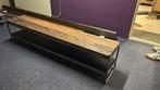 Industrieel TV meubel - Metalen frame & Houten blad, Huis en Inrichting, Kasten | Televisiemeubels, Ophalen, 150 tot 200 cm, Zo goed als nieuw