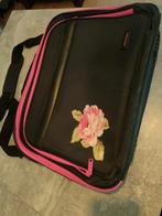 nieuwe Zwart roze Laptoptas Anne O'Leary met  veel ruimte !, Computers en Software, Laptoptassen, Ophalen of Verzenden, 17 inch of meer