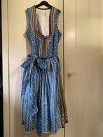 Blauw/Beige Dirndl. Mt. 40, Kleding | Dames, Carnavalskleding en Feestkleding, Ophalen of Verzenden, Zo goed als nieuw, Maat 38/40 (M)