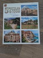 King doos met 5 Holiday legpuzzels van elk 1000 stukjes, Ophalen of Verzenden, Zo goed als nieuw