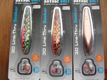 24 grams Savage Gear 3D Line Thru Seeker / roofvis lepels beschikbaar voor biedingen