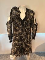 The kooples zijde jurk met open schouders maat it 44, Maat 38/40 (M), Zwart, Ophalen of Verzenden, Zo goed als nieuw