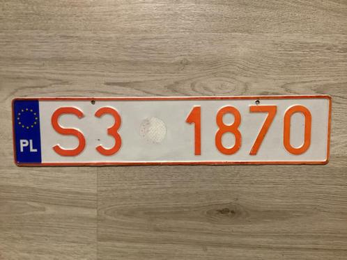 Vintage tijdelijke Poolse kenteken- nummer- platen borden, Verzamelen, Automerken, Motoren en Formule 1, Gebruikt, Auto's, Ophalen of Verzenden
