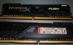 DDR4 8GB (2x4GB) HyperX Fury RAM Geheugen, Gebruikt, DDR4, Ophalen of Verzenden, Desktop