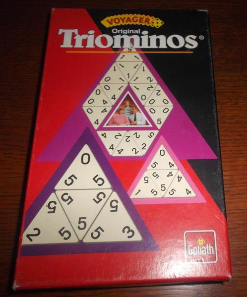 Reisspel Original Triominos / Goliath, Hobby en Vrije tijd, Gezelschapsspellen | Overige, Zo goed als nieuw, Ophalen