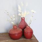 Keramieken vaasjes met droogbloemen, Huis en Inrichting, Woonaccessoires | Vazen, Aardewerk of Porselein, Nieuw, Ophalen of Verzenden