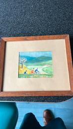 Schilderijtje antiek art deco, Antiek en Kunst, Ophalen