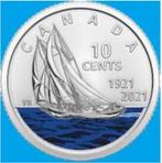 Canada - color 10 cent 2021 - Circulated!, Verzenden, Noord-Amerika, Losse munt