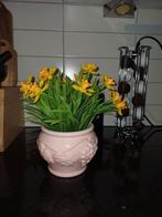 Mooie kunstplant met bloemen in sierpot, Ophalen of Verzenden, Nieuw