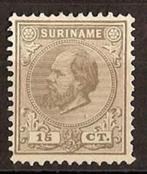 Suriname NVPH nr 8 postfris Koning Willem III 1889, Postzegels en Munten, Postzegels | Suriname, Verzenden, Postfris