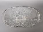 Walther glass grote schaal bomen landschap mooie suncatcher, Antiek en Kunst, Antiek | Glas en Kristal, Verzenden