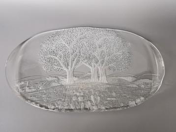 Walther glass grote schaal bomen landschap mooie suncatcher  beschikbaar voor biedingen