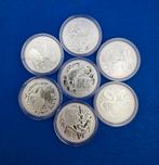 (A384) AUSTRALIA RAM LUNAR 2020 t/m 2026 is 7X ONE OUNCE, Postzegels en Munten, Munten | Oceanië, Ophalen of Verzenden, Zilver