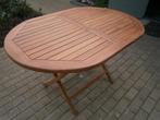 Combi-deal nieuwe Teak houten tafel + nieuwe wanddecoratie, Tuin en Terras, Nieuw, Teakhout, Ophalen, Ovaal