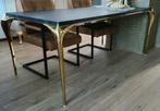 Salontafel & Eettafel met messing accenten - Almelo, Huis en Inrichting, Ophalen