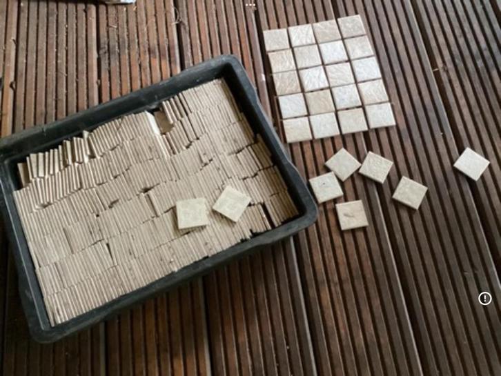 Vintage Tegeltjes 4x4 cm, Doe-het-zelf en Verbouw, Tegels, Gebruikt, Wandtegels, Keramiek, Minder dan 20 cm, Minder dan 5 m², Ophalen of Verzenden