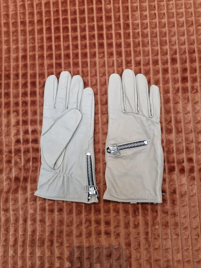 Goosecraft leren handschoenen beige/taupe XS/S, Kleding | Dames, Mutsen, Sjaals en Handschoenen, Nieuw, Handschoenen, Maat 34 (XS) of kleiner