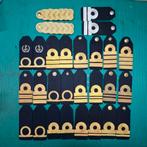 34 sets Epauletten - Rangen Koninklijke Marine 3,67 per set, Verzamelen, Ophalen of Verzenden, Marine, Nederland, Embleem of Badge