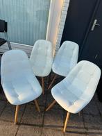 Eetkamerstoelen wit, Huis en Inrichting, Stoelen, Ophalen, Gebruikt, Wit, Vier