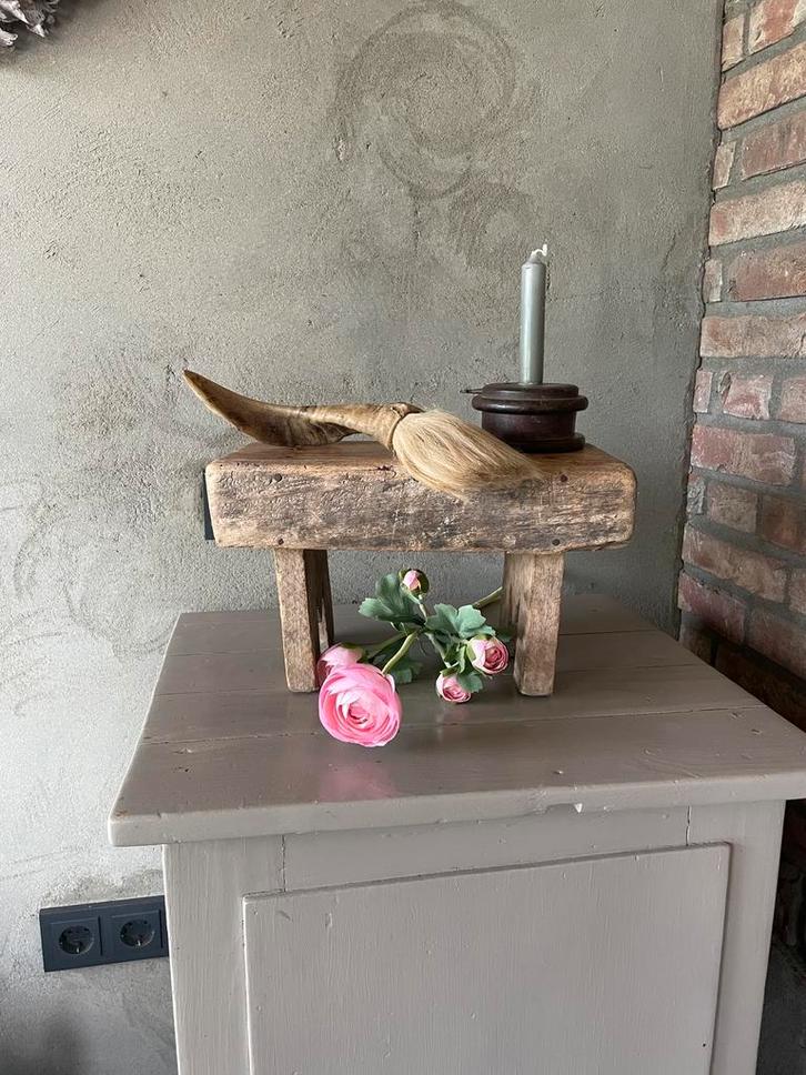 Vensterbank krukje , kaligraveerkwast en kaarsenkandelaar, Huis en Inrichting, Woonaccessoires | Overige, Gebruikt, Ophalen of Verzenden