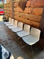 6x gebruikte ARPER Catifa 46 stoelen - opruiming!, Vijf, Zes of meer stoelen, Metaal, Ophalen of Verzenden, Wit