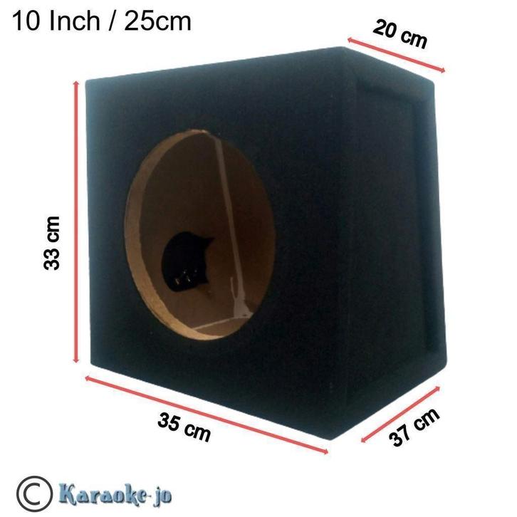 Subwoofer kist MDF 10 Inch 25 Cm 18 Liter, Auto diversen, Auto-accessoires, Nieuw, Ophalen of Verzenden