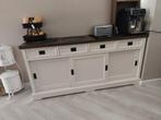 Landelijke massief houten dressoir, Huis en Inrichting, Kasten | Dressoirs, Ophalen, Eikenhout, Met deur(en), 150 tot 200 cm