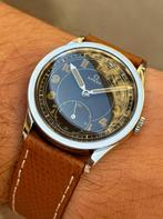 Omega Classic horloge | CK 859 WWII Military Calatrava 1939, Leer, Staal, Polshorloge, Ophalen of Verzenden