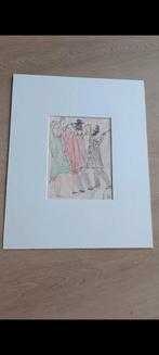Johan Dijkstra Groninger ploeg originele tekening, Ophalen of Verzenden
