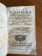 Antiek boek Sacra Scrittura, 1786, Antiek en Kunst, Ophalen of Verzenden
