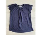 ZGAN Zara Kanten Shirt Shirtje Top Topje Donkerblauw Mt. 128, Meisje, Ophalen of Verzenden, Zo goed als nieuw, Zara